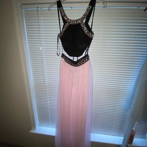 Two piece prom dress